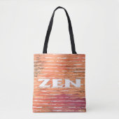 Zen witte riet schouder canvas tas (Voorkant)