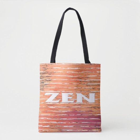 Zen witte riet schouder canvas tas (Voorkant)