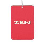 Zen witte rode auto luchtverfrisser (Voorkant)