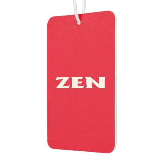 Zen witte rode auto luchtverfrisser (Links)