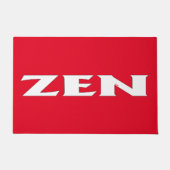 Zen witte rode deurmat (Voorkant)