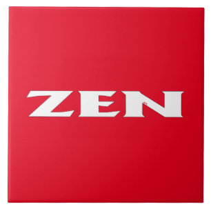 Zen witte rode grote tegel tegeltje