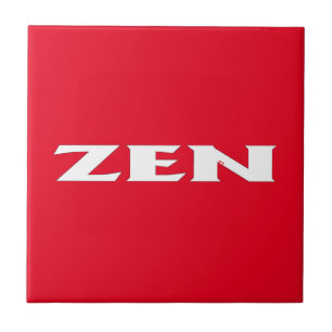 Zen witte rode kleine tegel tegeltje