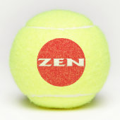 Zen witte rode Penn tennisballen (Voorkant)