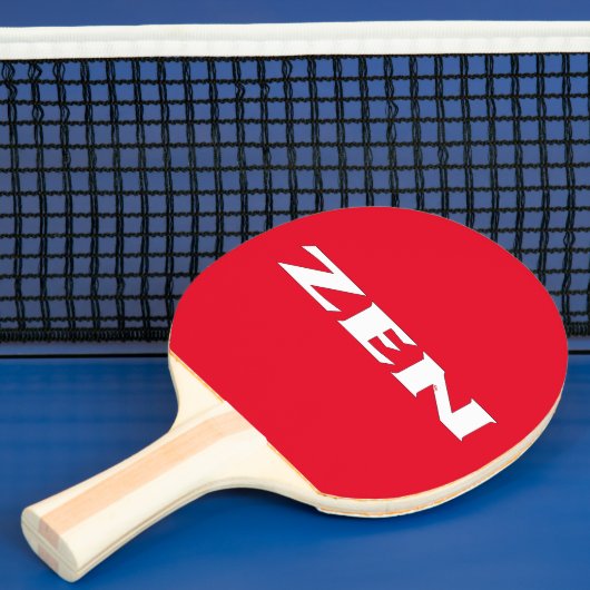 Zen witte rode ping pong peddel tafeltennisbatje (Insitu)