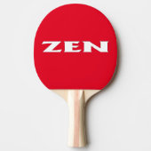 Zen witte rode ping pong peddel tafeltennisbatje (Voorkant)