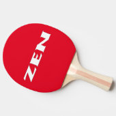 Zen witte rode ping pong peddel tafeltennisbatje (Zijkant)