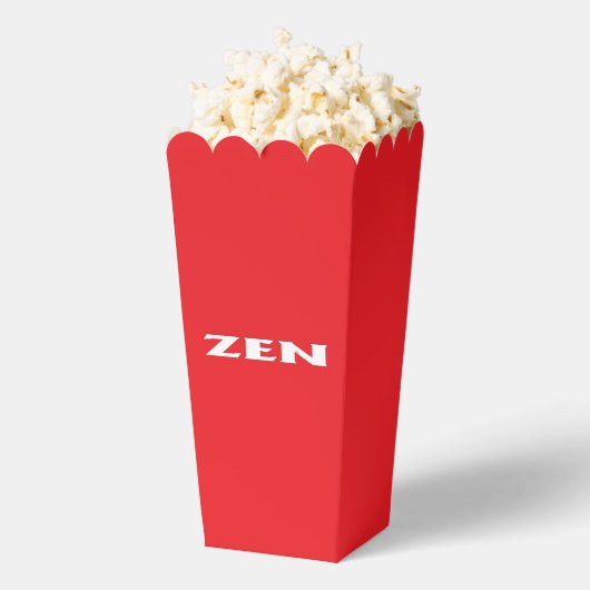 Zen witte rode popcorn dozen bedankdoosjes (Popped)