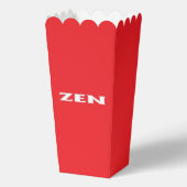 Zen witte rode popcorn dozen bedankdoosjes (Voorkant)