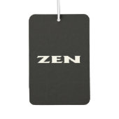 Zen witte zwarte auto luchtverfrisser (Voorkant)