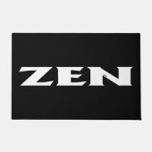 Zen witte zwarte deurmat (Voorkant)