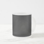 Zen witte zwarte matte mok (Voorkant rechts)