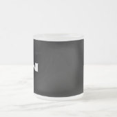 Zen witte zwarte matte mok (Center)