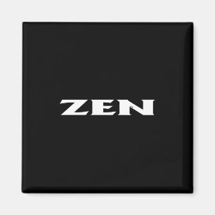 Zen witte zwarte vierkante magneet