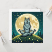 Zen wolf kaart (Voorkant / Achterkant in situ)