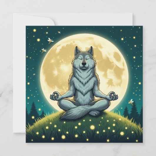 Zen wolf kaart (Voorkant)