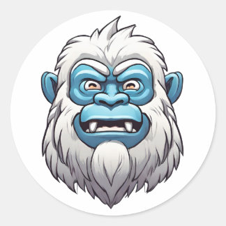 Zen Yeti Ronde Sticker