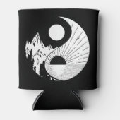 Zen Yin Yang Black White Blikjeskoeler (Voorkant)