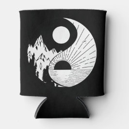 Zen Yin Yang Black White Blikjeskoeler