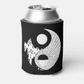 Zen Yin Yang Black White Blikjeskoeler (Blikje Achterkant)