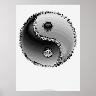 ZEN YIN-YANG SYMBOL POSTER