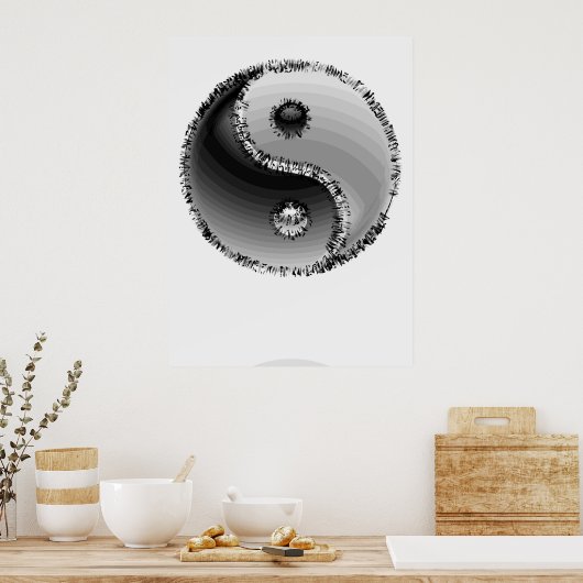 ZEN YIN-YANG SYMBOL POSTER (Keuken)
