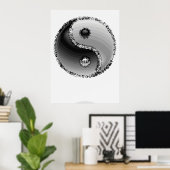 ZEN YIN-YANG SYMBOL POSTER (Thuiskantoor)