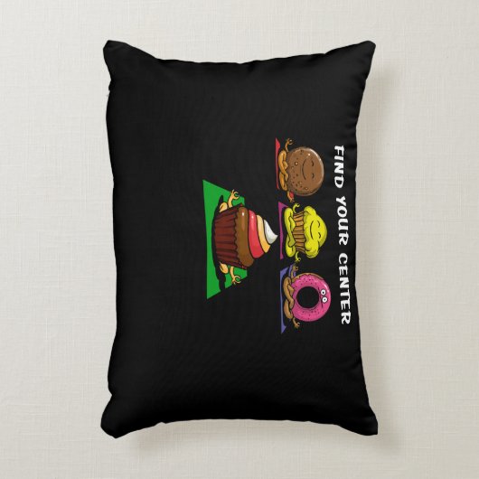 Zen Yoga Donut Vind Je Centrum Meditatie Accent Kussen (Voorkant(Verticaal))
