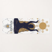 Zen Yoga Houding Meditatie Gouden Zon Personalisee Yogamat (Voorkant (horizontaal))