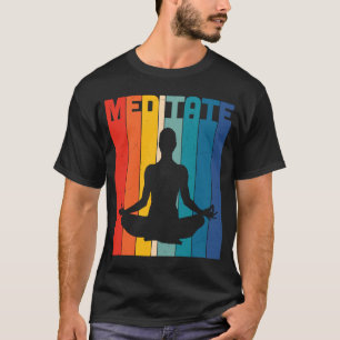 Zen Yoga Meditate Cool Graphic Plus Si T-shirt