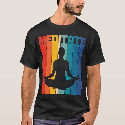 Zen Yoga Meditate Cool Graphic Plus Si T-shirt (Voorkant)