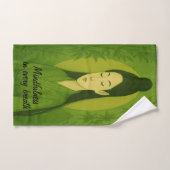 Zen Yoga Meditatie Mindfulness Groen Handdoek (Handdoek)