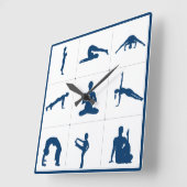 Zen Yoga Meditation Positions Vierkante Klok (Hoek)