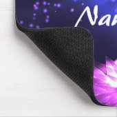 Zen Yoga Paarse Crystal Lotus & Star Muismat (Hoek)