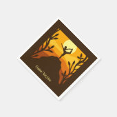 Zen Yoga Pose Mountain Sunrise Persoonlijk Servet (Hoek)