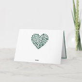 Zen Yoga Poses Heart Design Note Kaart (Achterkant)