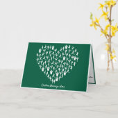 Zen Yoga Poses Heart Design Note Kaart (Gele Bloem)