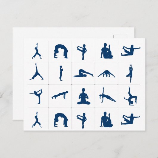 Zen Yoga Poses Lotus Tree of Life Briefkaart (Voorkant / Achterkant)