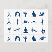 Zen Yoga Poses Lotus Tree of Life Briefkaart (Voorkant)
