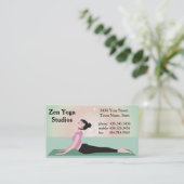 Zen Yoga - ver2 - Instructeur of Trainer Visitekaartje (Staand voorkant)
