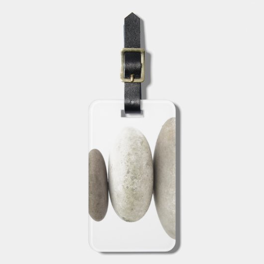 Zen yogo stenen bagagelabel (Voorkant verticaal)