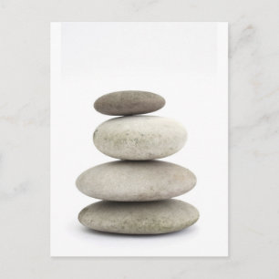 Zen yogo stenen briefkaart