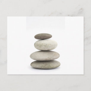 Zen yogo stenen briefkaart