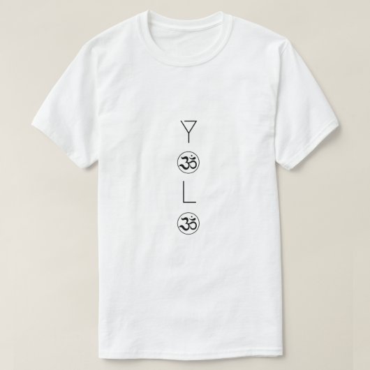 Zen YOLO Om minimalist T-shirt (Design voorkant)