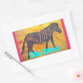 Zen Zebra Rechthoekige Sticker (Envelop)