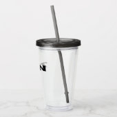 Zen zwart acryl tumbler acryl drinkbeker (Links)