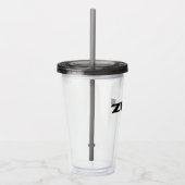 Zen zwart acryl tumbler acryl drinkbeker (Rechts)