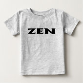 Zen zwart baby grijs T-shirt (Voorkant)