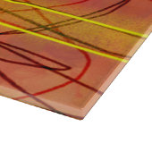 Zen zwart draad glas snijplank (Hoek)