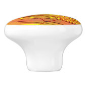 Zen zwart draad keramische knop (Zijkant)